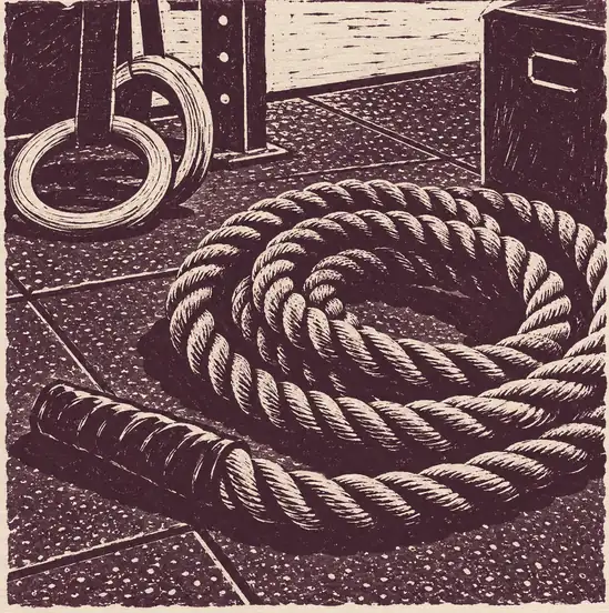 Illustration of fitness businesses equipment and workspace